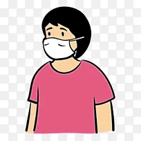 女性 医用口罩 冠状病毒