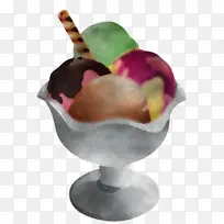 圣代 冰淇淋 冷冻甜点