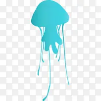 水母 水彩 颜料