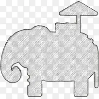 泰国图标 大象图标 非洲大象
