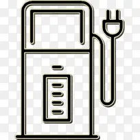 充电器图标 电力图标 电动汽车