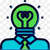 创意图标 创意学习图标 绿色