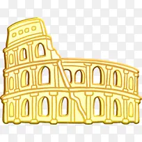 竞技场标志 罗马标志 黄金