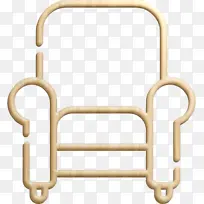 扶手椅图标 椅子图标 家居用品图标