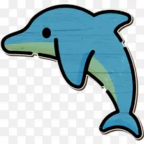 海豚图标 动物图标 海豚