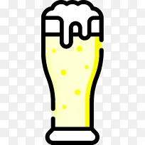 啤酒图标 酒吧图标 黄色