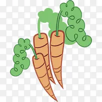 植物茎 蔬菜 卡通