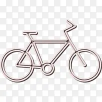 自行车图标 交通图标 自行车框架