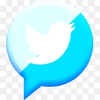 推特图标 通信图标 圆圈