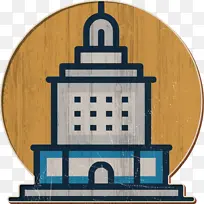 议会图标 建筑图标 市政厅图标