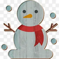 雪人图标 圣诞节图标 企鹅