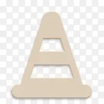 符号图标 圆锥体图标 三角形