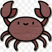 螃蟹图标 海盗图标 卡通