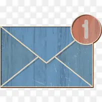 电子邮件图标 邮件图标 木纹