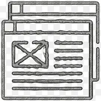 平面设计图标 浏览器图标 互联网图标