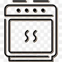 烤箱图标 厨房图标 牛肉汤