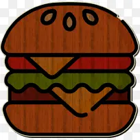 食物递送图标 牛肉图标 汉堡图标