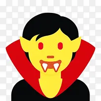 表情符号 吸血鬼 微笑