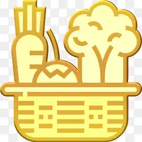 蔬菜图标 篮子图标 农业图标