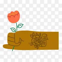 牵手花 手 花
