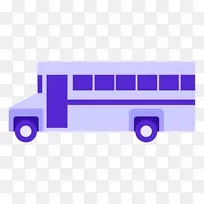 卡通巴士 标志 紫罗兰