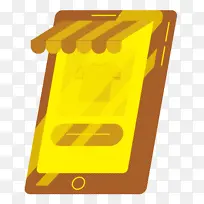 手机配件 黄色 符号