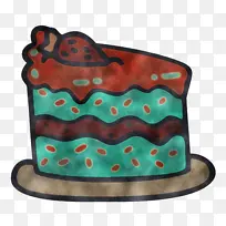 甜点蛋糕绿松石蛋糕蛋糕