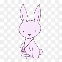 卡通兔子 兔子 复活节兔子