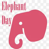 世界大象日 标志 动画