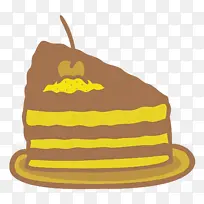 甜点蛋糕帽子黄色结块