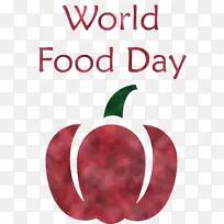 世界粮食日 标志 水果