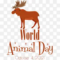 世界动物日 动物日 驯鹿