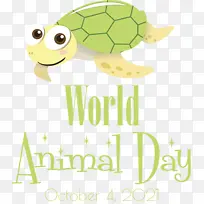 世界动物日 动物日 水彩画