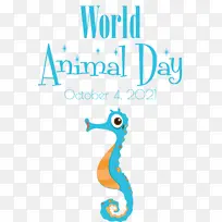 世界动物日 动物日 绘画