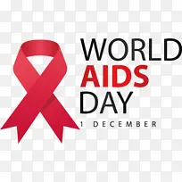 世界艾滋病日 标志 线条