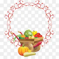 感恩节框架 秋季框架 蔬菜