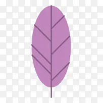 叶子 紫色 线条