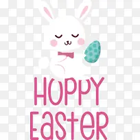 复活节兔子 标志 卡通