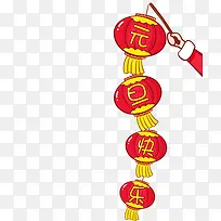 红色灯笼节日装饰