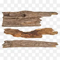 棕色腐朽排列的旧木块实物