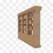 家具模型木质书架