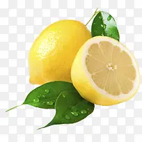 实物黄色新鲜柠檬