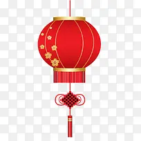 一个立体的花朵装饰的灯笼