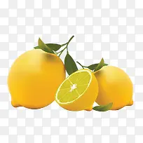 高清水果切开的柠檬