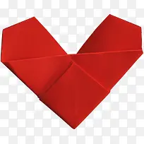 红色心形折纸