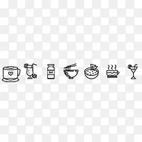 饮料奶茶咖啡等图标
