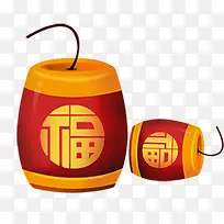 2019猪年红色鞭炮