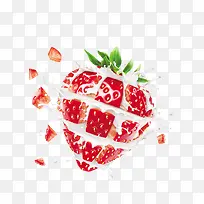 创意牛奶草莓