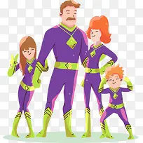 紫色衣服超级英雄