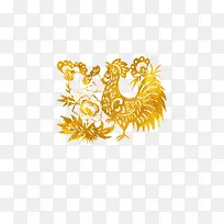 金鸡剪纸